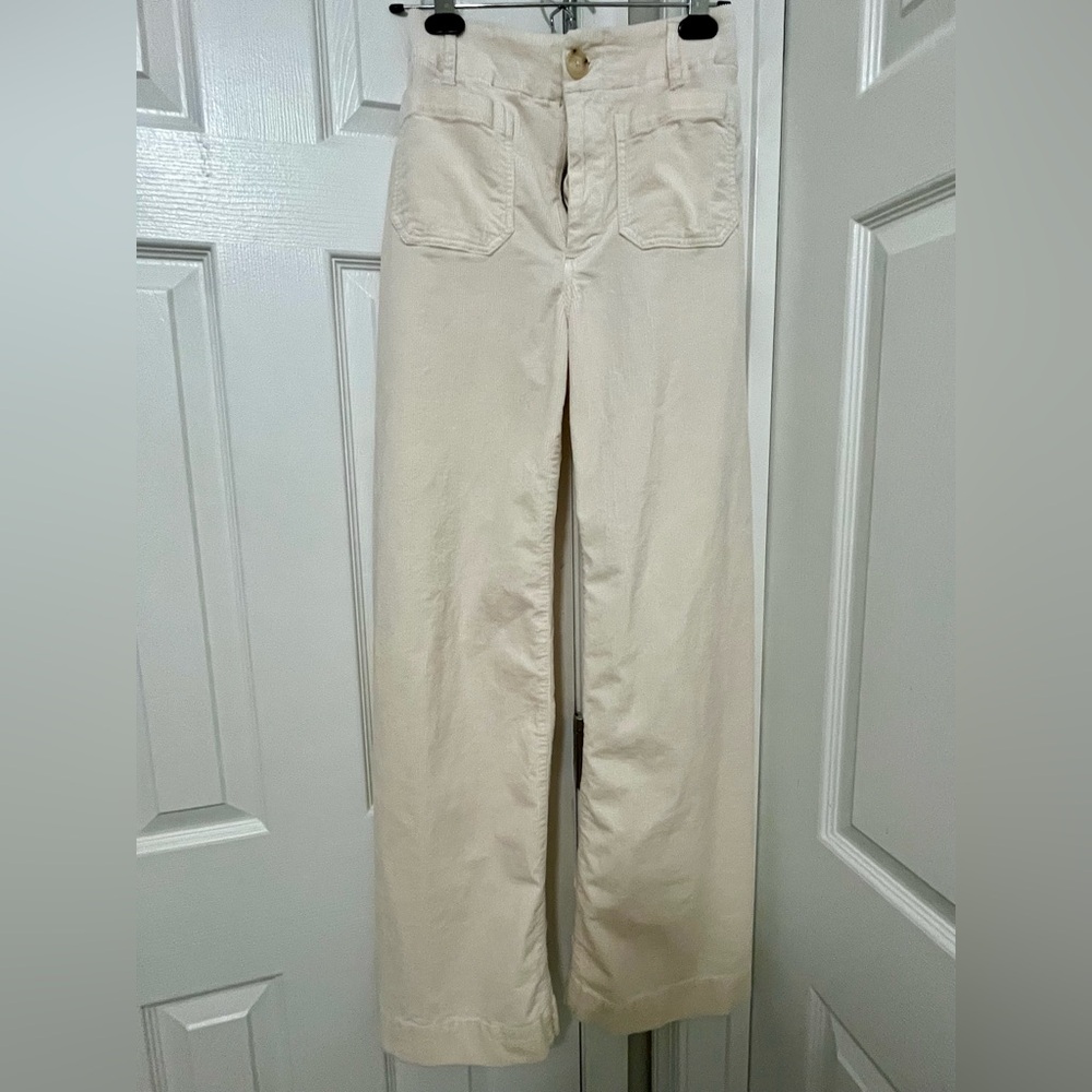 Colette Cream Corduroy Pants by Maeve